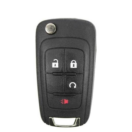 Keyless Factory KeylessFactory: GM 4 Button FLIP KEY w/ RS OHT01060512 RK-GM-FP6
